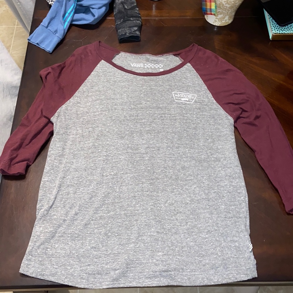 Women’s vans baseball tee size large